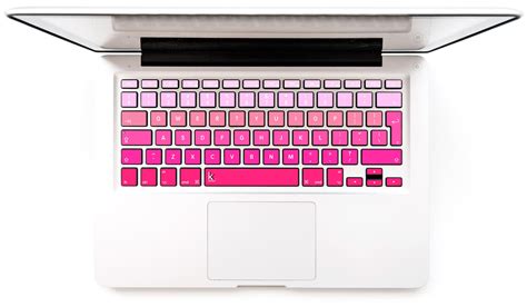 Pink Ombre Macbook Keyboard Stickers Keyshorts