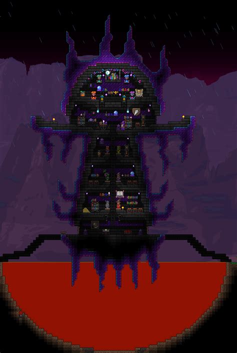 My house which also happens to be a mage tower. : r/Terraria