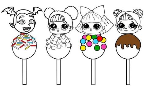 Here are the top ten options of rainbow pictures to color. Sweet Lollipop LOL Surprise Coloring Page | Coloring pages ...