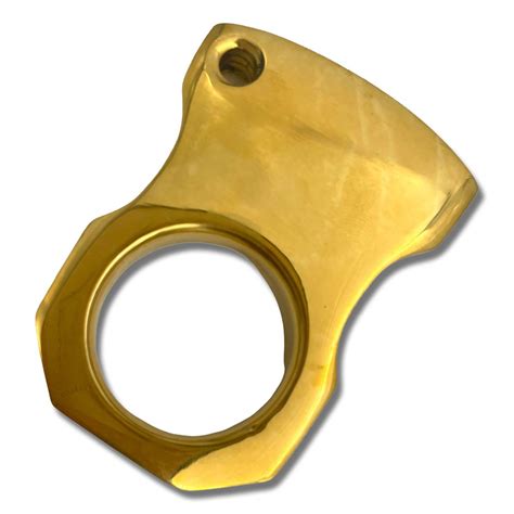 Single Finger Brass Knuckles Metal Self Defense Knuckle Solid Brass