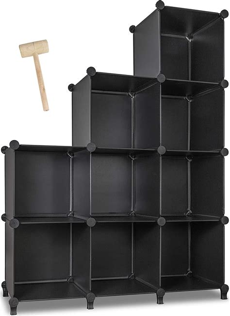 Nicunom Cube Storage Organizer 9 Cube Bookshelf Stackable