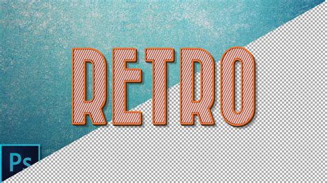 How To Create A Retro Text Effect In Photoshop Images