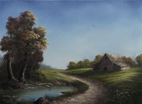 Paint With Kevin Hill Road Through The Farm Kevin Hill Paintings