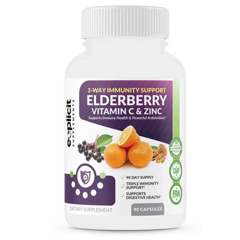 This supplement may be given to prevent or treat what are the side effects of vitamin c plus zinc (multivitamins and minerals)? All Natural Elderberry, Vitamin C & Zinc Supplement ...