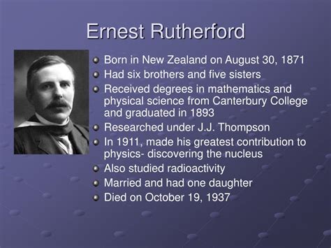 Ppt Ernest Rutherford And Niels Bohr Powerpoint Presentation Free