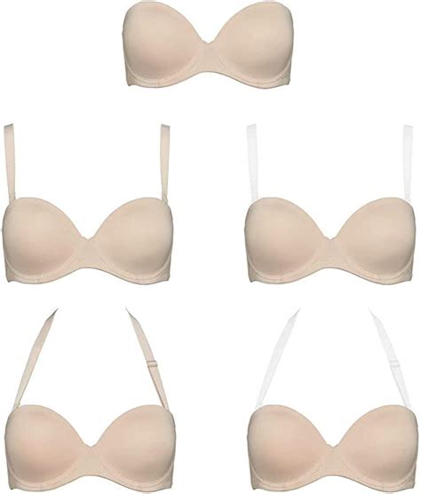 Vgplay Womens Full Figure Strapless Bra With Invisible Straps Clear