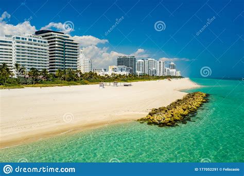 Beautiful Miami Beach Scenic Travel Destination Stock Image Image Of