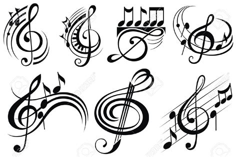 Ornamental Music Notes Music Notes Art Music Notes Tattoo Music Notes
