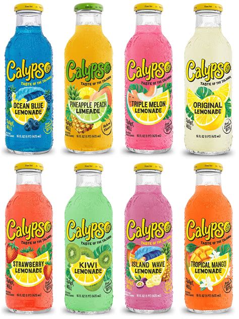 Calypso Lemonades Made With Real Fruit And Natural Flavors 8 Flavor