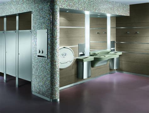 Retail Store Womens Restroom With Express Lavatory Systems Powered By