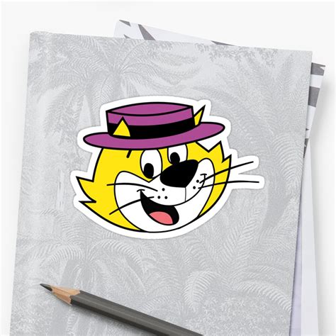 Hes The Most Tip Top Top Cat Stickers By Cubicspin Redbubble