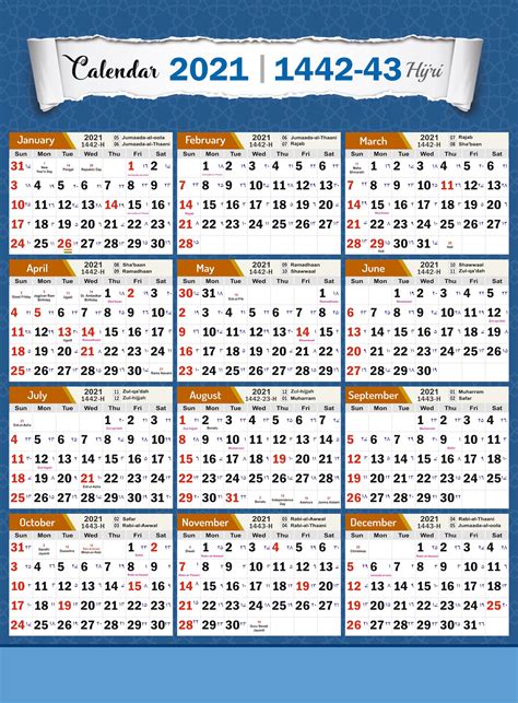12 Month Islamic Calendar 2021 Rytetracker