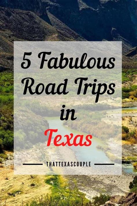 5 Awesome Road Trips In Texas That Texas Couple