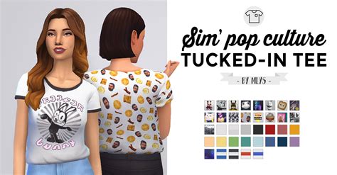 Simpop Culture Tucked In T Shirts Hi ♥︎ Ive Sims Sims 4