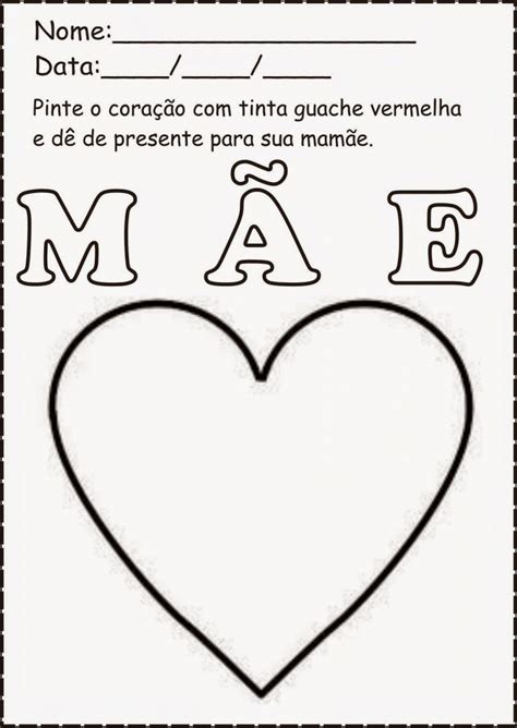 Você me trouxe à vida, me deu carinho, amor, dedicou seu tempo e sua vida para me criar. Atividades Para Dia Das Mães Educação Infantil | Mensagens ...