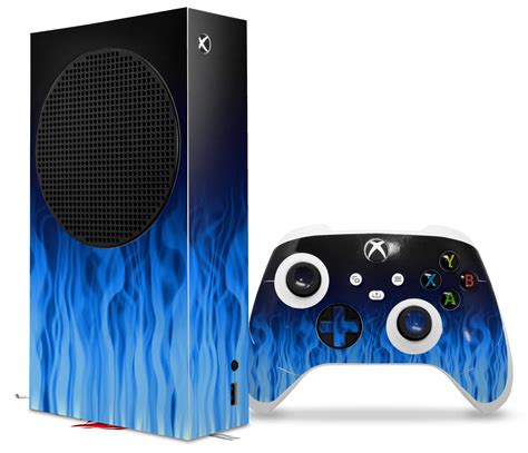 Skins Xbox Series S Console Controller Fire Blue Ebay