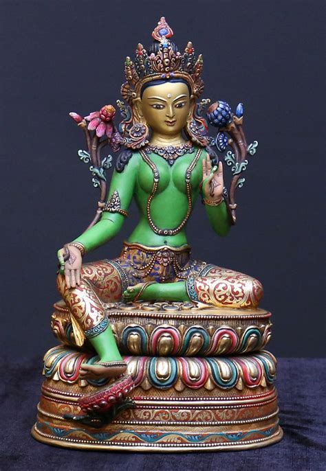 GREEN TARA STATUE Green Tara Tara Goddess Statue