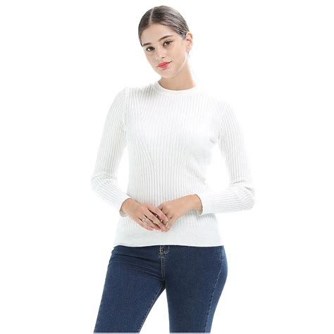 Women Winter Knitting Thin Sweaters And Pullovers O Neck Long Sleeve Solid Pullover Fashion Slim
