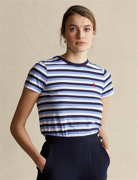 Polo Ralph Lauren Striped Cotton Tee T Shirts Boozt Com