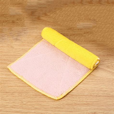 Double Sided Microfiber Dish Towels Thickening Cloth Dish Nonstick Oil