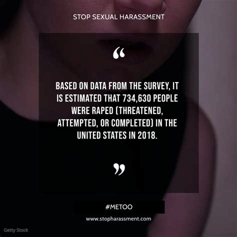 Sexual Harassment Quote Or Statistics Design Template Postermywall