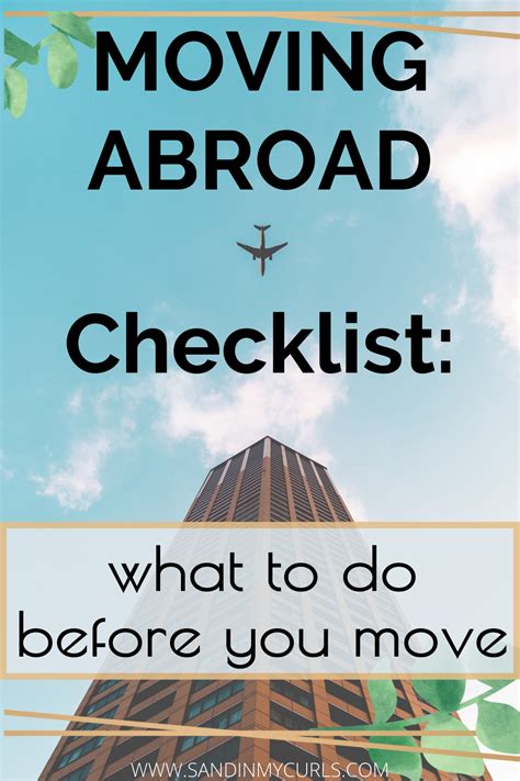 Moving Abroad Checklist A Comprehensive Guide For Expats Artofit