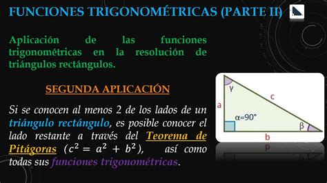 Funciones TrigonomÉtricas Parte 2 Teorema De PitÁgoras Para Obtener