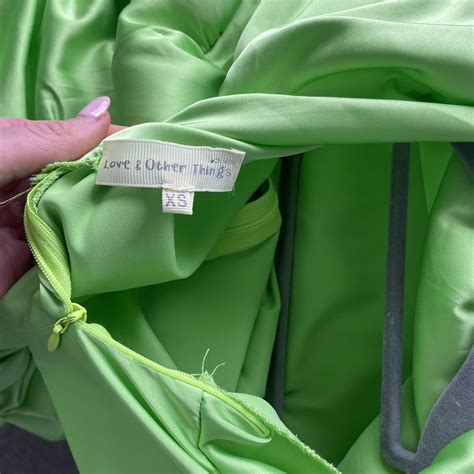 Asos Love And Other Things Size Xs Green Ruched Depop