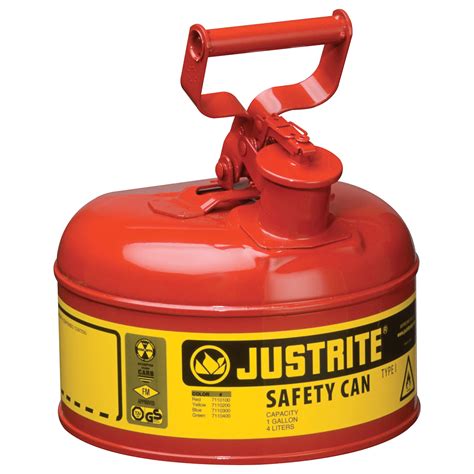 Justrite Safety Gas Can — 1 Gallon Model 7110100 Northern Tool