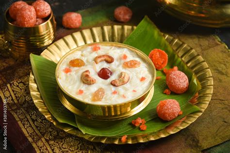 Diwali Or Onam Festival Sweet Food Vermicelli Kheer Semiya Payasam Indian Sweet Mithai With