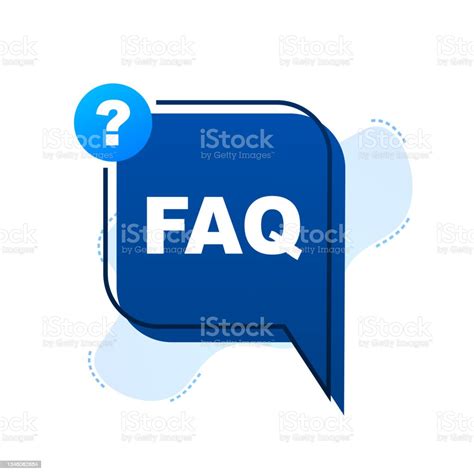 Frequently Asked Questions Faq Banner Speech Bubble With Text Faq