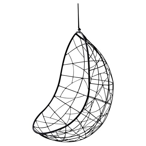 Modern Nest Chair In Black For Indoor Or Outdoor Hanging Swing Chair
