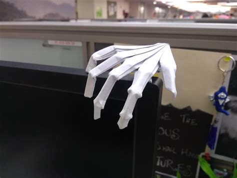 Origami Skeleton Hand Mildlyinteresting