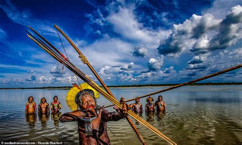 fighting for their existence incredible photographs of brazilian rainforest tribes daily mail