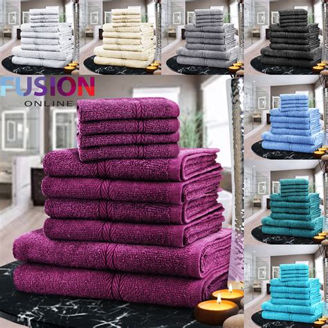 You can select from the silky feel of the faster drying kelly swirl. LUXURY TOWEL BALE SET 100% EGYPTIAN COTTON 10PC FACE HAND ...