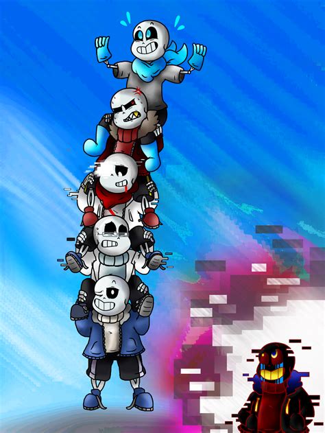 Undertale Multiverse Sans By Tyelerkostlan On Deviantart