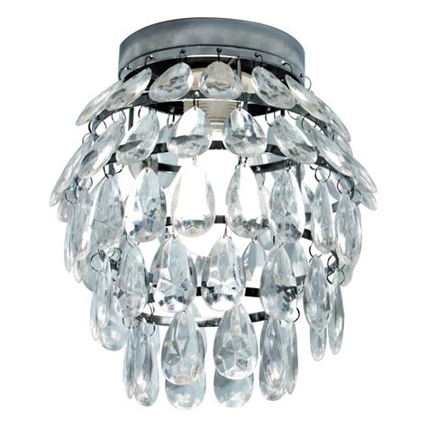 Bazz 1 Light Chrome Ceiling Fixture With Glass Beads C13501cc The