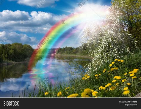 Landscape Rainbow On Image And Photo Free Trial Bigstock