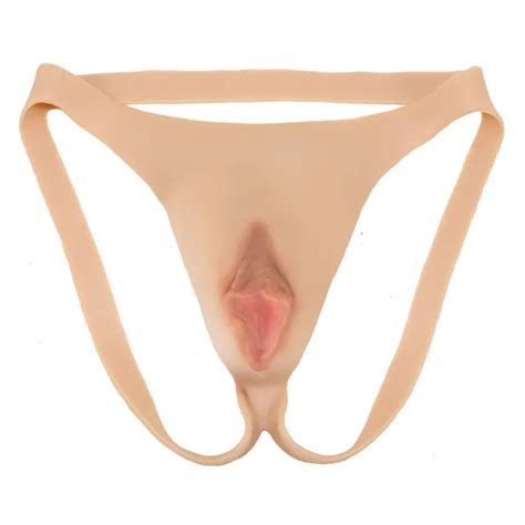 SILICONE GAFF PANTY Fake Vagina Girl Underwear Transgender Thong