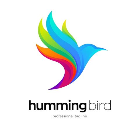 Premium Vector Colorful Flying Bird Logo Design