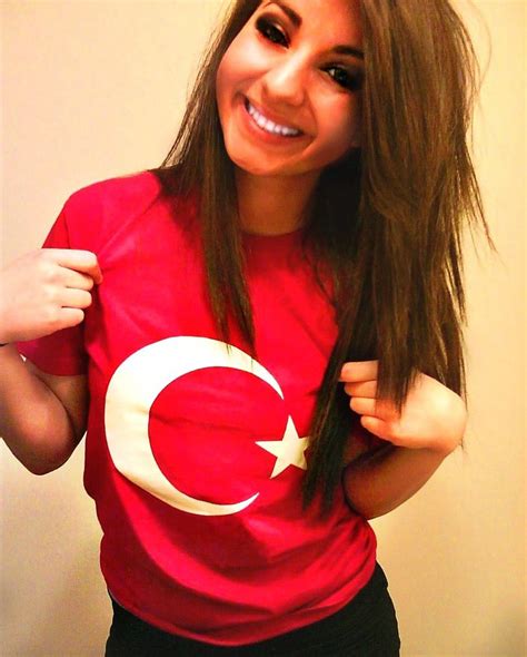 Beautiful Turkish Girl With Turkish Flag Turkish Flag Tur Flickr