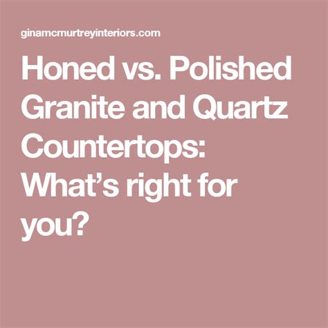 How to clean food particles from quartz countertops. Honed vs. Polished Granite and Quartz Countertops: What's ...