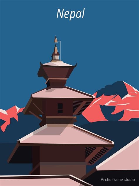 Nepal Kathmandu Everest Travel Poster Print Art Culture T Shirt By