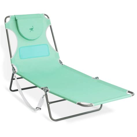 Ostrich Deluxe Padded 3 N 1 Outdoor Lounge Folding Ostrich Chaise