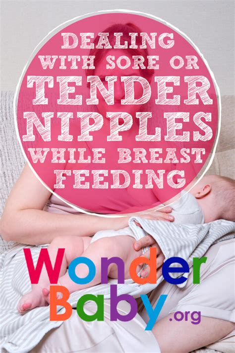 dealing with sore or tender nipples while breastfeeding