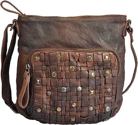 Buy Vilenca Holland 40754 Brown Leather Bags For Women Ladies