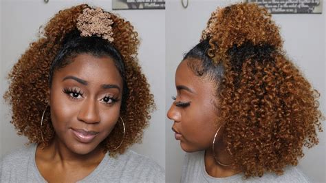 Easy Natural Hair Style On A Twist Out 3c 4a Hair YouTube