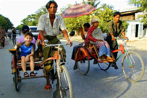 Trishaw Most Popular Mean Of Transportation In Myanmar Myanmar Tours