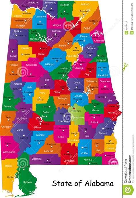 State Of Alabama Royalty Free Stock Photo Image 9977415