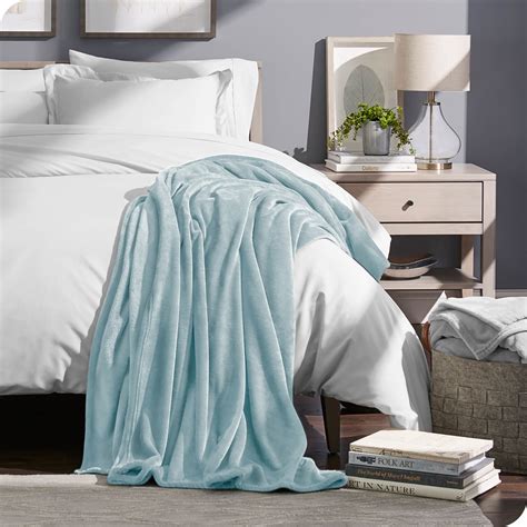 Bare Home Luxurious Ultra Soft Premium Microplush Fleece Blanket Twintwin Xl Light Blue
